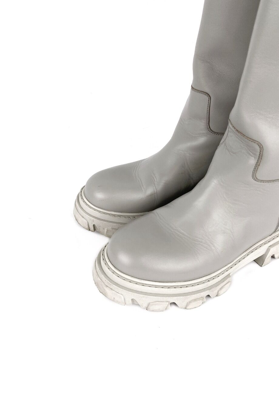 image 3 Сапоги серого цвета на тракторной подошве