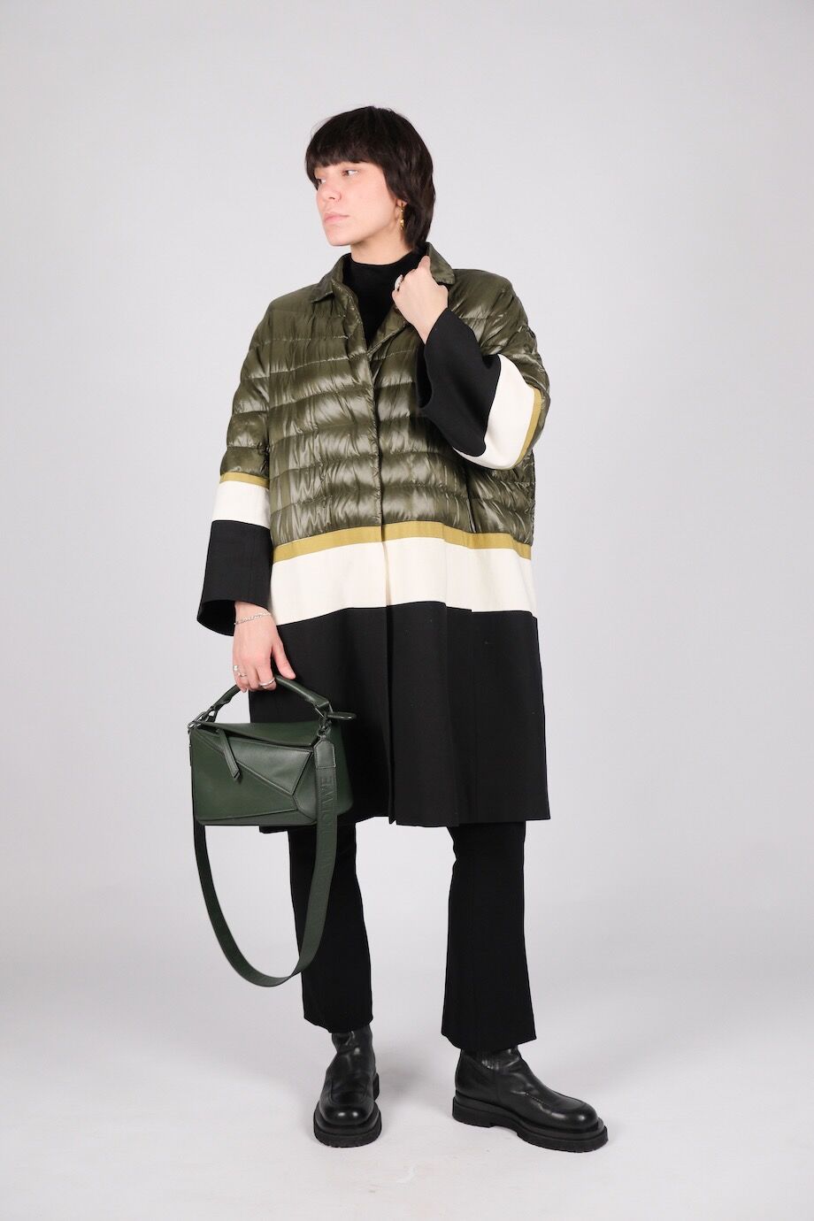 image 3 Комбинированная куртка с рукавом 3/4