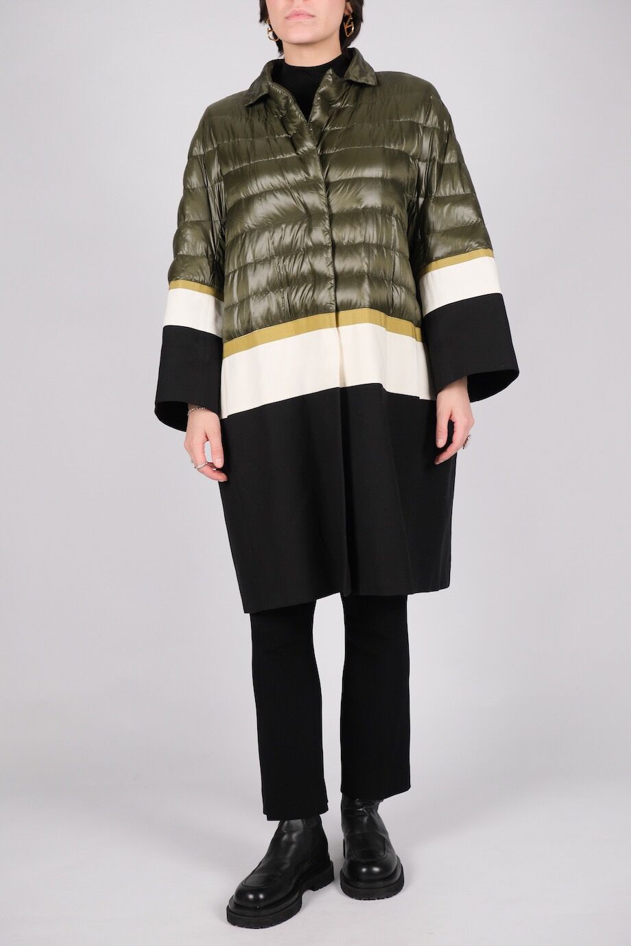 image 4 Комбинированная куртка с рукавом 3/4