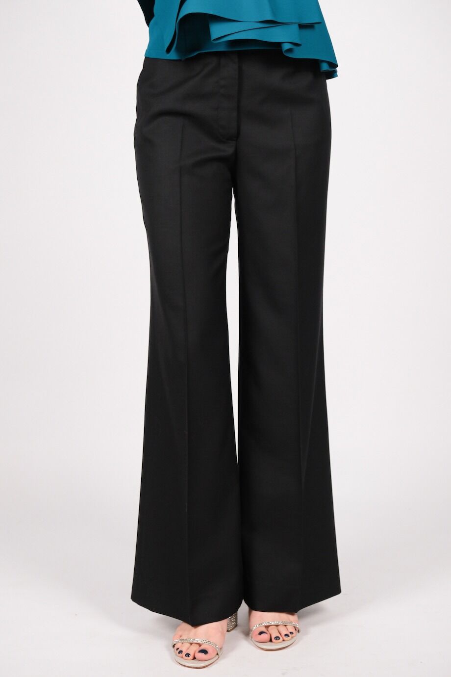 image 2 Брюки черного цвета широкого кроя