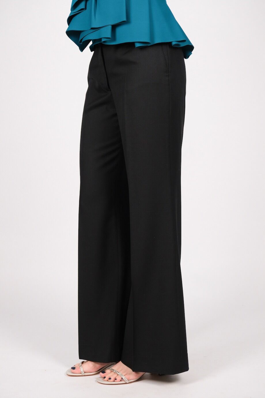 image 3 Брюки черного цвета широкого кроя