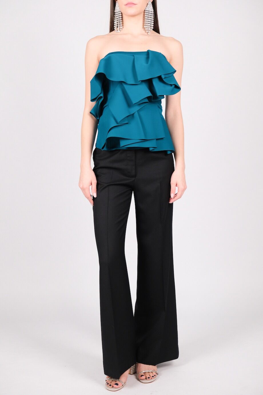 image 1 Брюки черного цвета широкого кроя