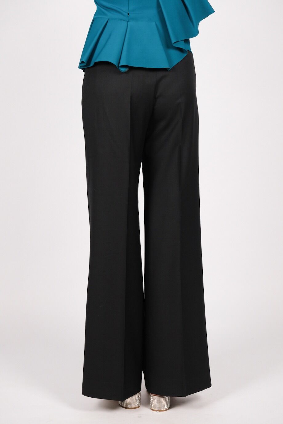 image 4 Брюки черного цвета широкого кроя