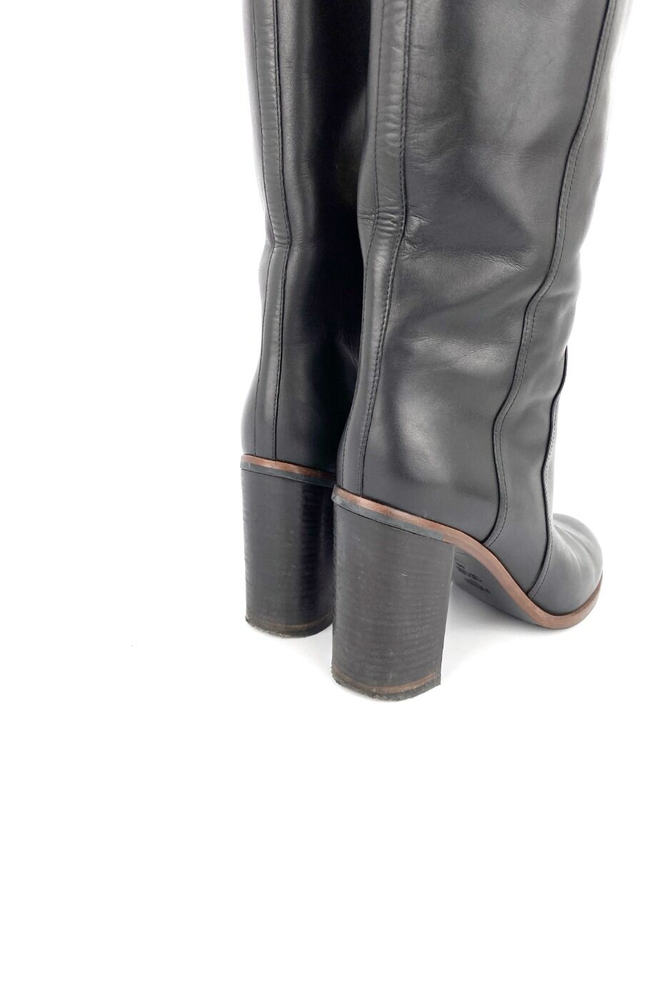 image 4 Сапоги черного цвета с широким голенищем