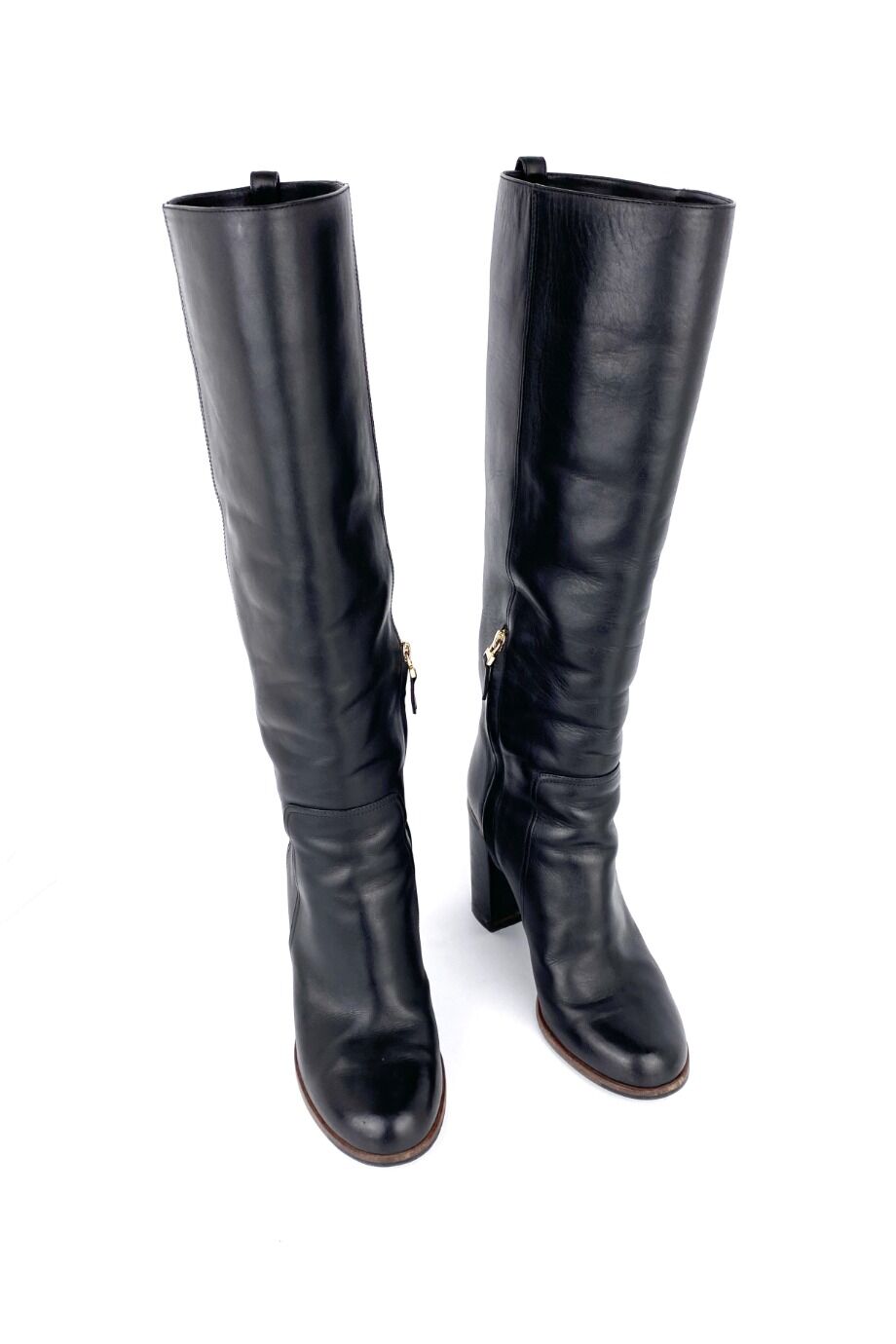 image 2 Сапоги черного цвета с широким голенищем