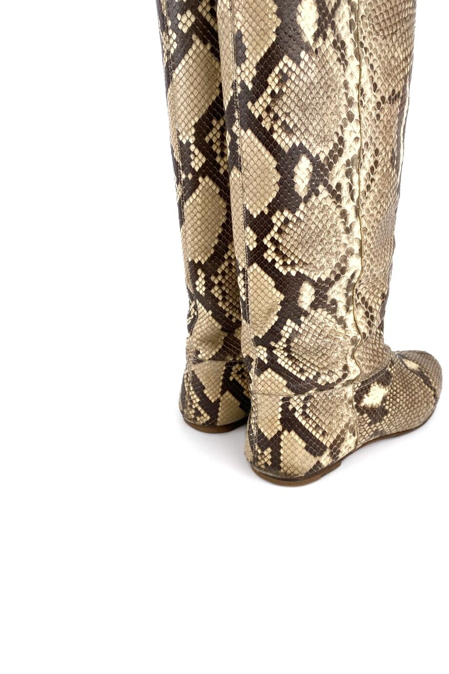 image 4 Сапоги из кожи рептилии