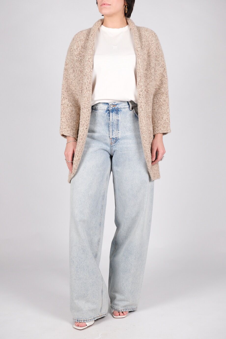 image 1 Кардиган бежево-меланжевой расцветки