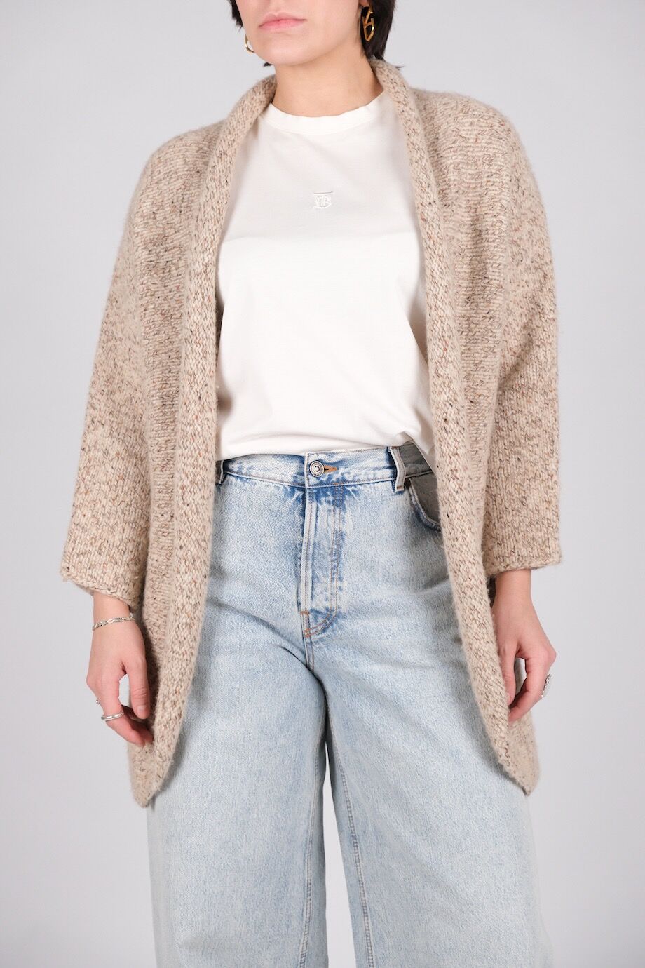 image 2 Кардиган бежево-меланжевой расцветки