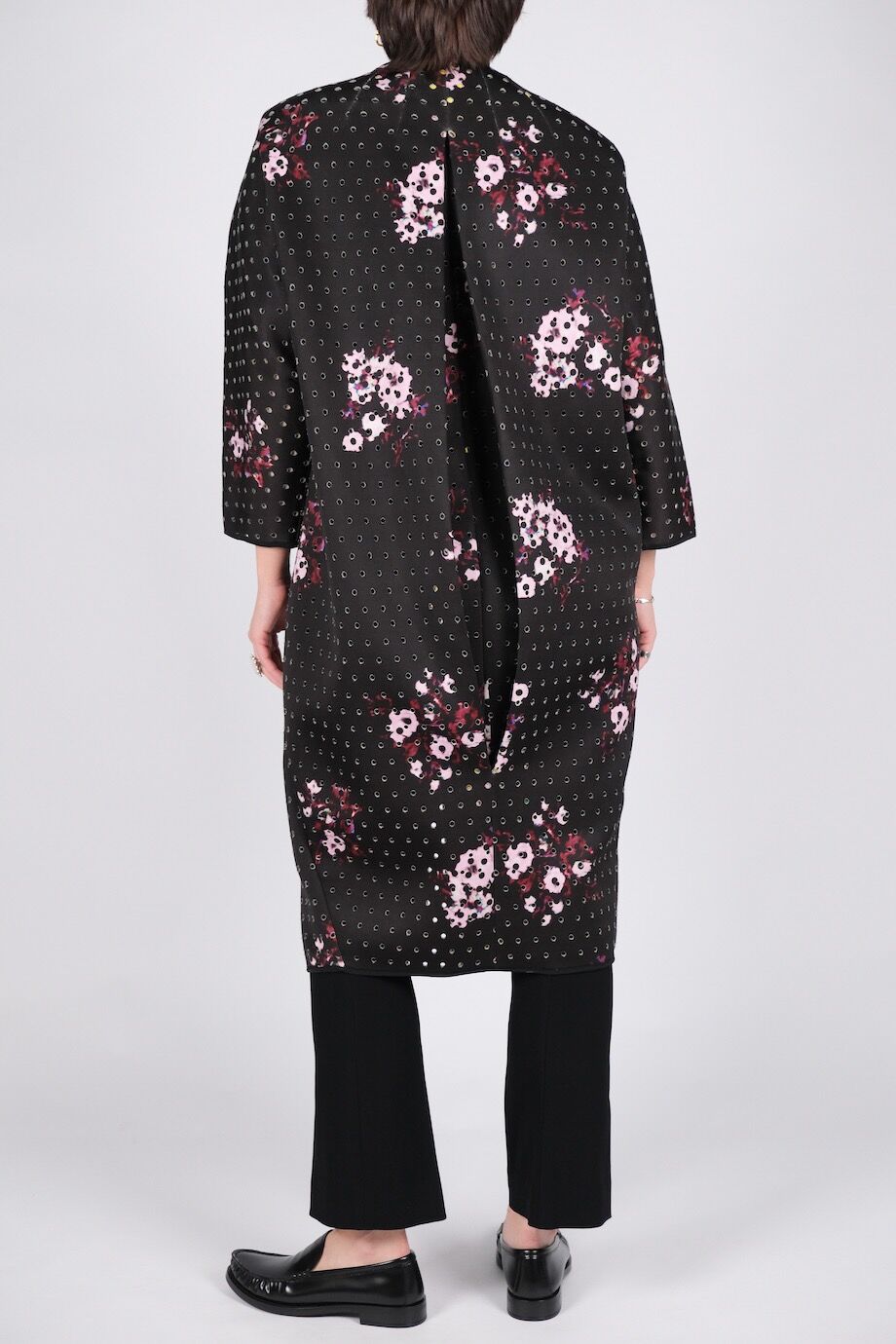 image 3 Пальто черного цвета с принтом