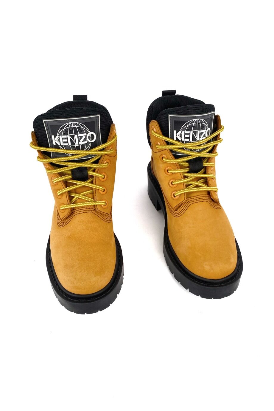 image 2 Ботинки из нубука рыжего цвета