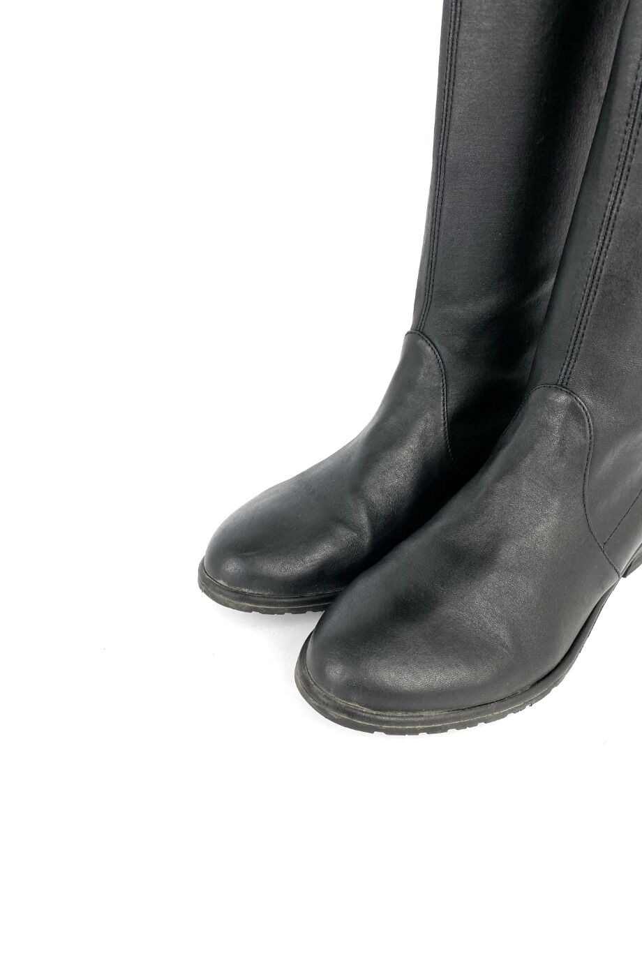 image 3 Ботфорты черного цвета без каблука