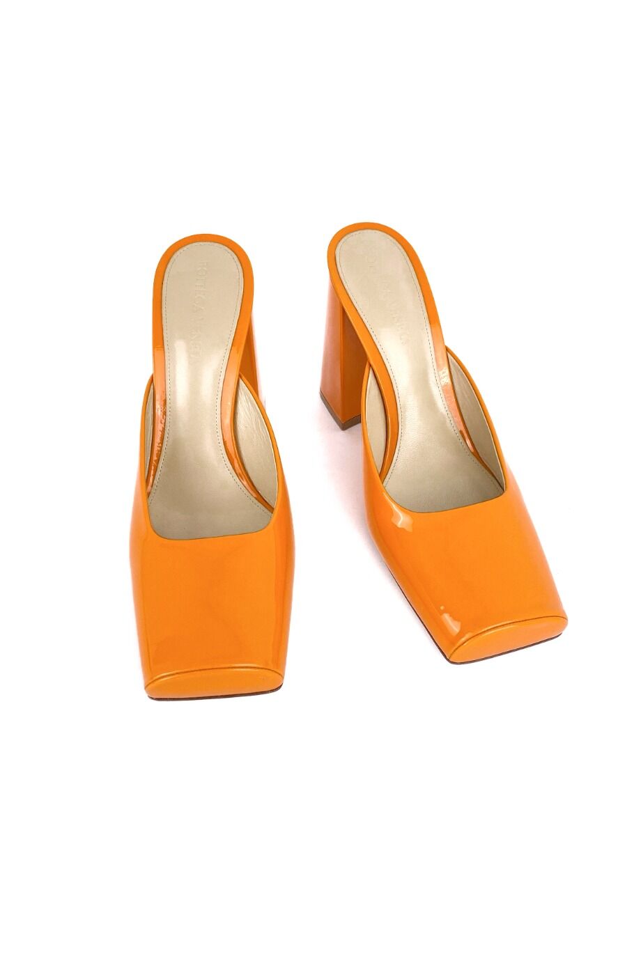 image 2 Лаковые мюли оранжевого цвета