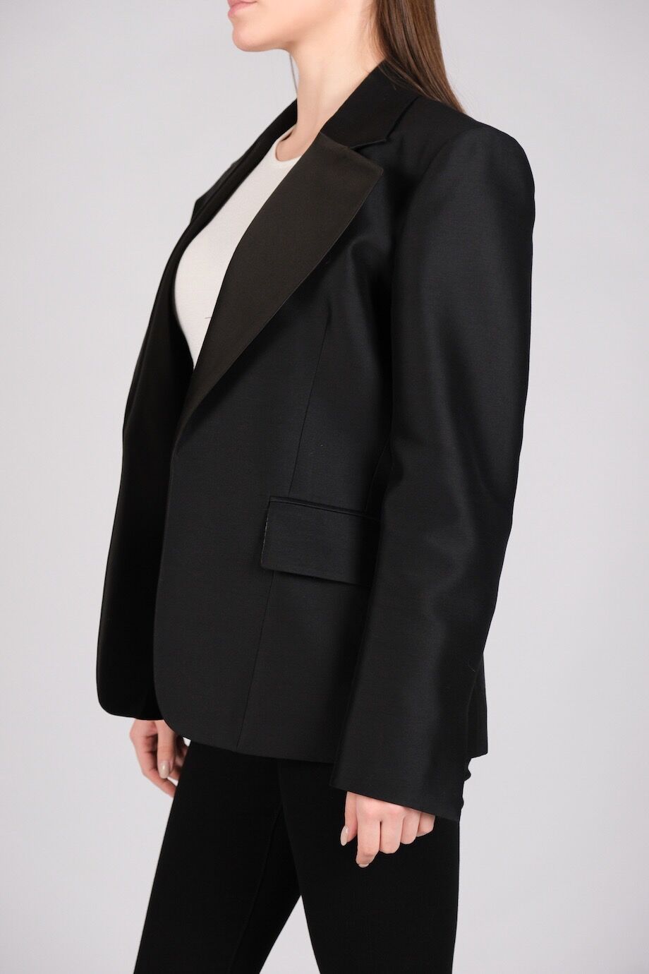 image 2 Жакет черного цвета с широкими лацканами