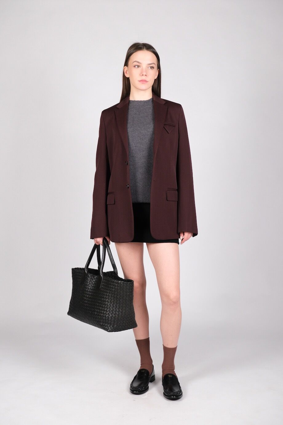 image 1 Жакет бордового цвета