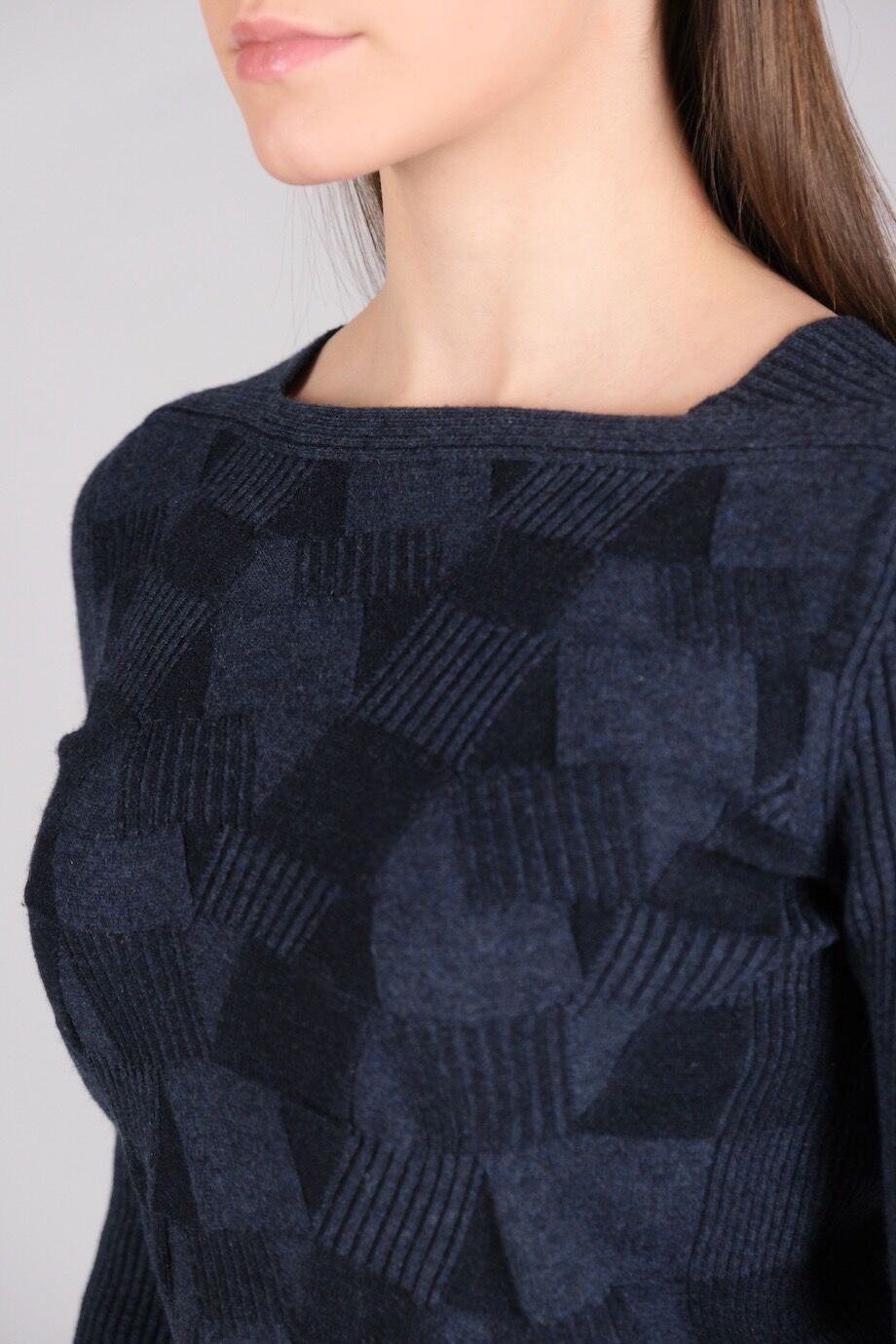 image 4 Кашемировый джемпер синего цвета