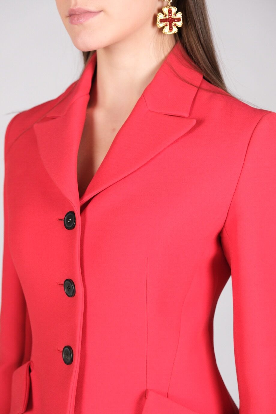 image 7 Жакет красного цвета