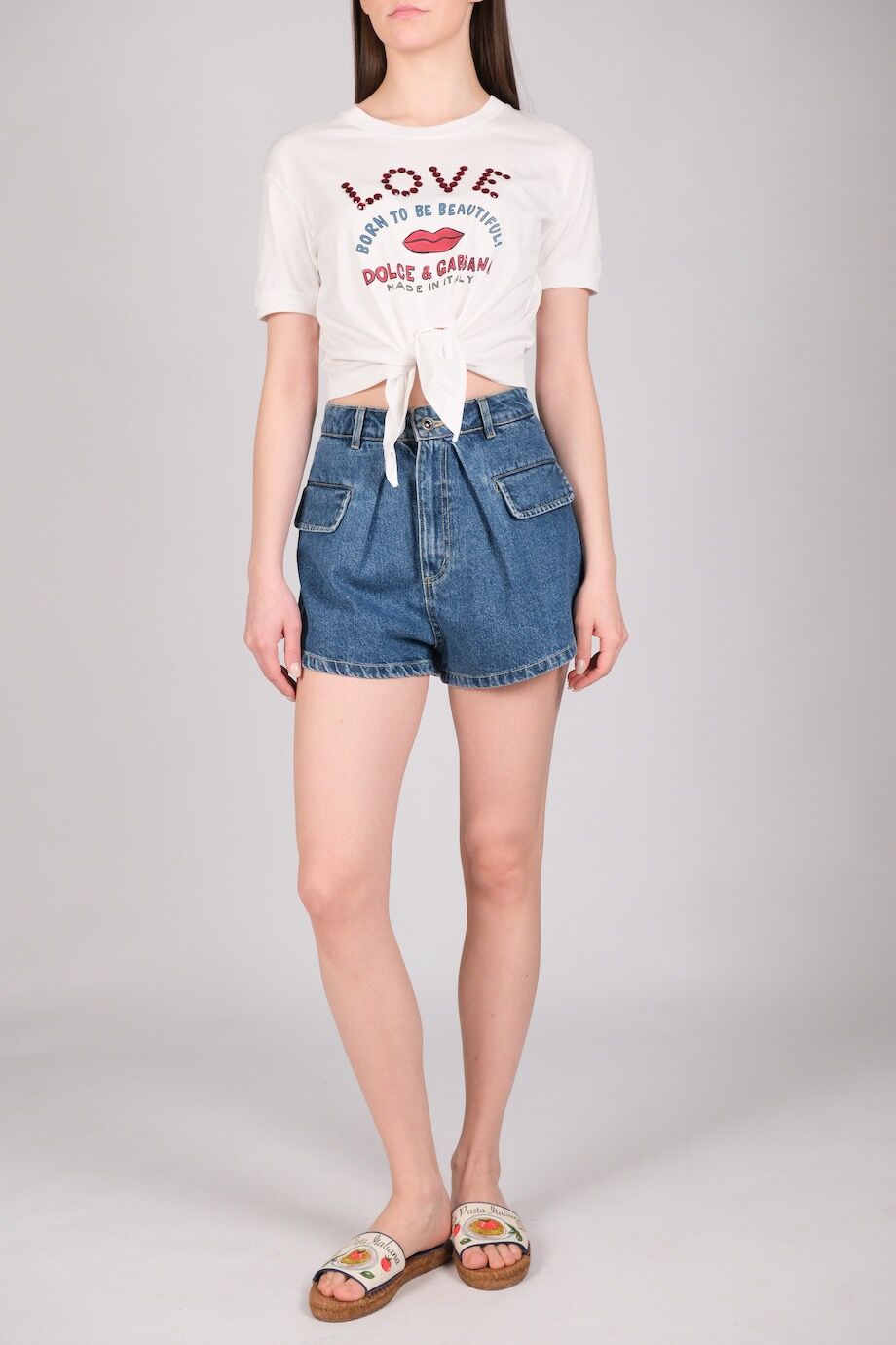 image 1 Джинсовые шорты с накладными карманами