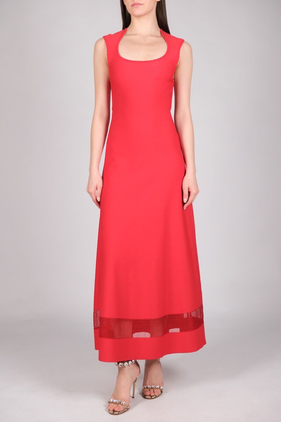 image 1 Платье красного цвета без рукавов