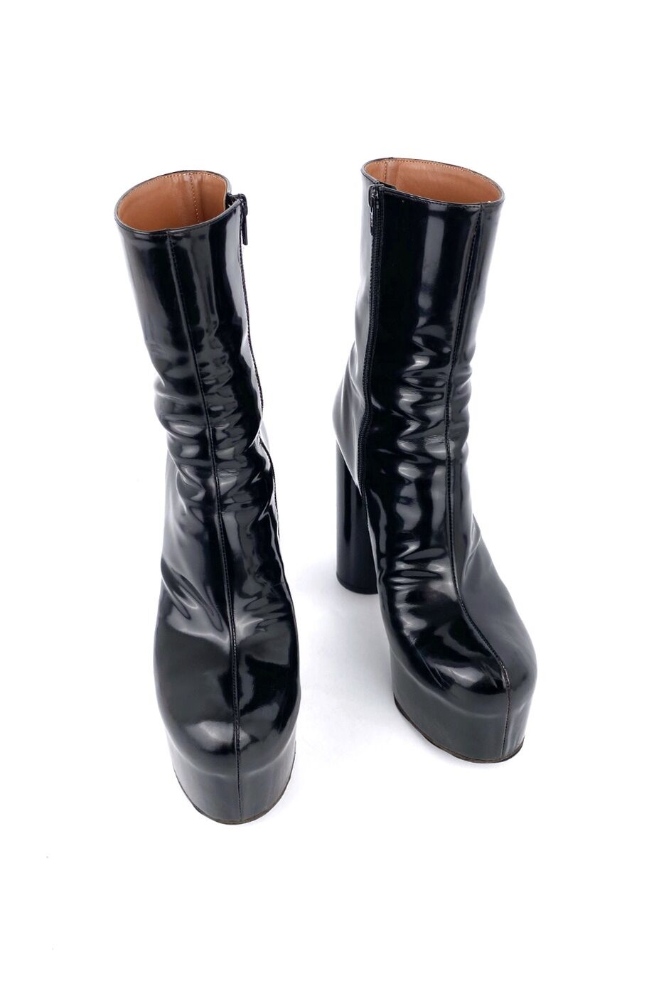 image 2 Ботильоны черного цвета на платформе и высоком каблуке