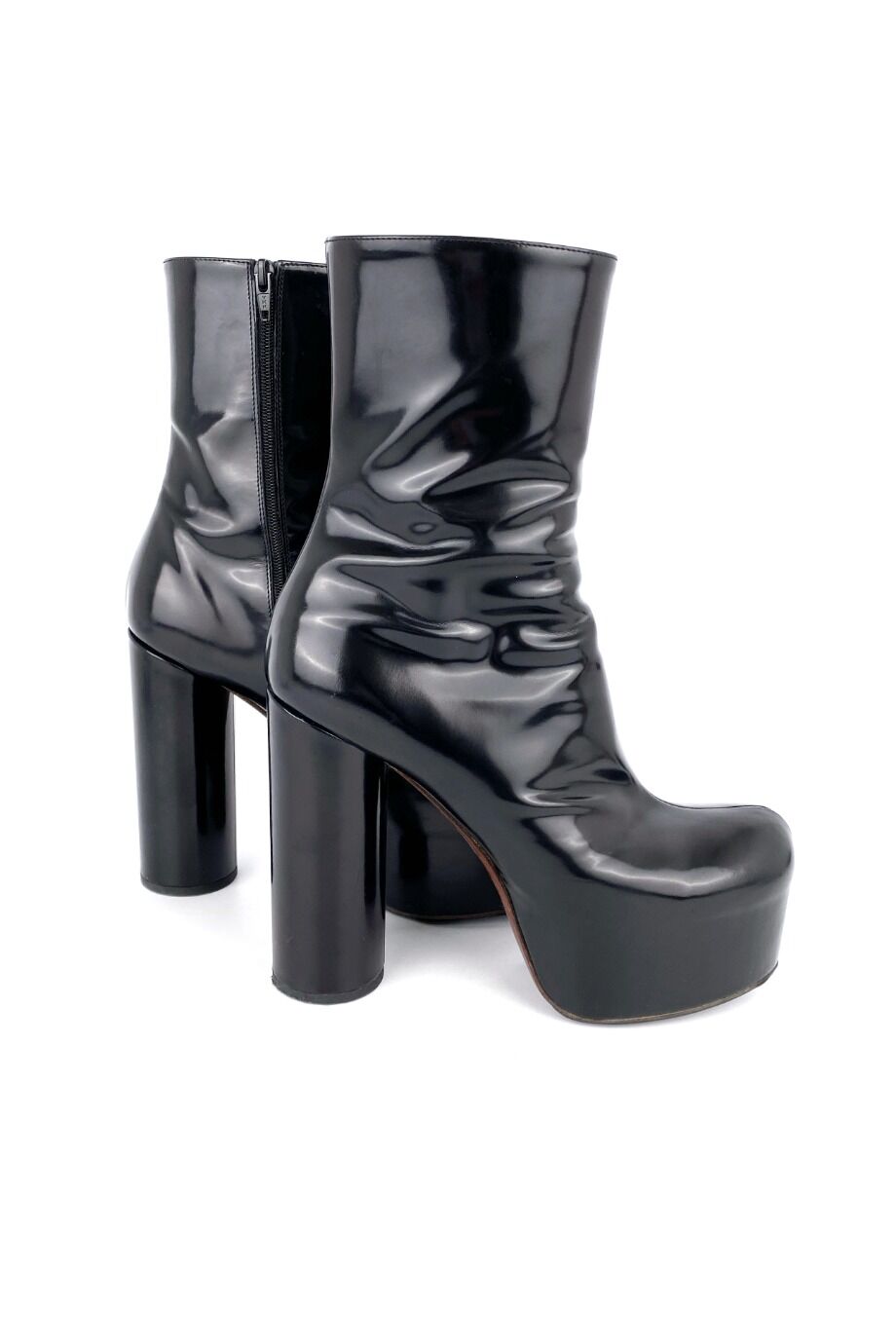 image 5 Ботильоны черного цвета на платформе и высоком каблуке
