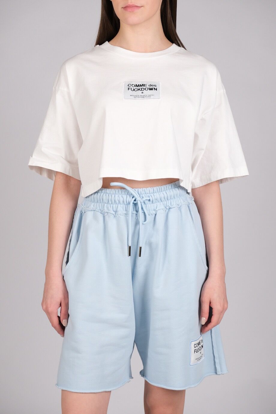 image 1 Шорты голубого цвета с лого