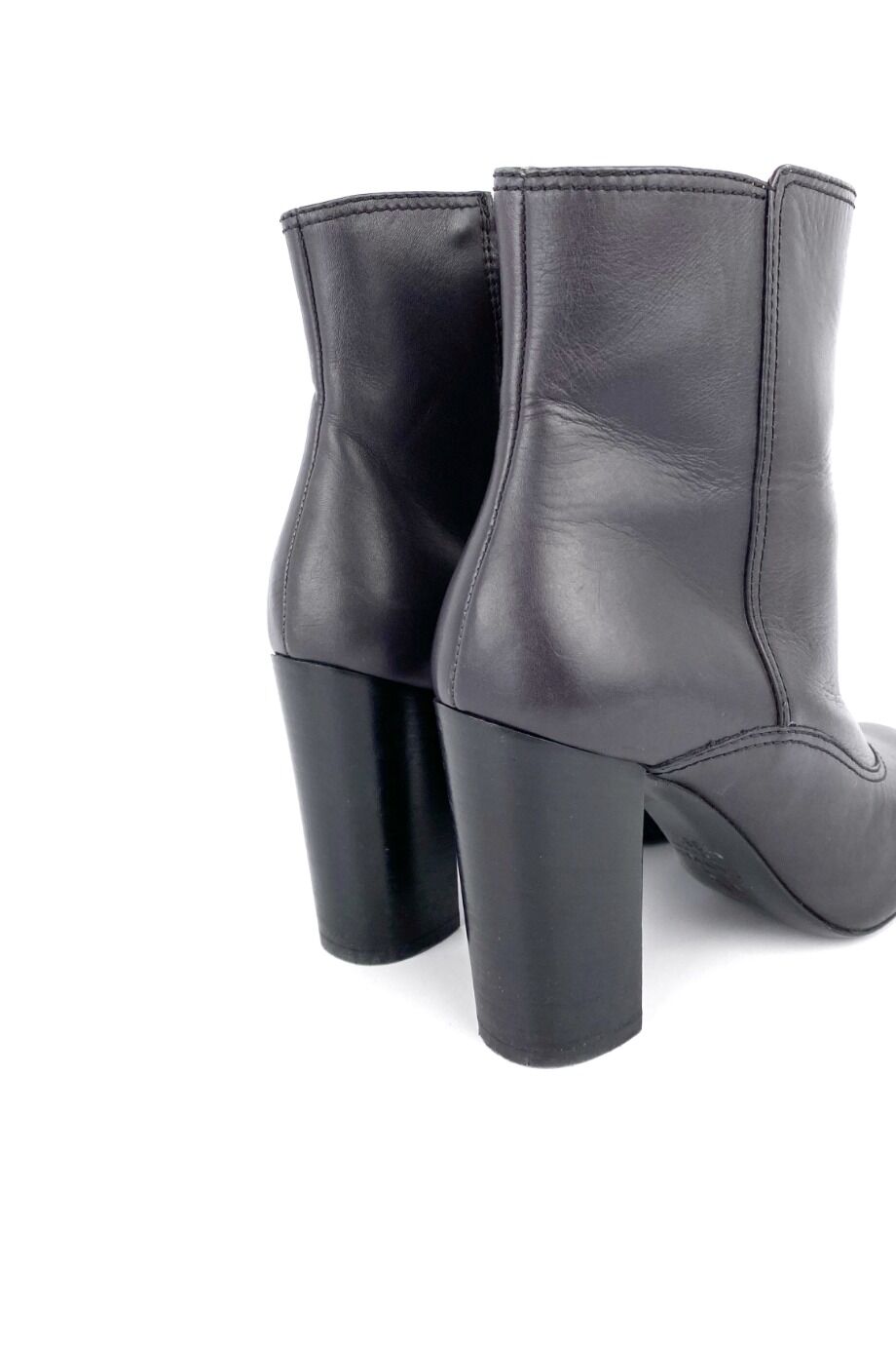 image 4 Ботильоны темно-серого цвета на каблуке