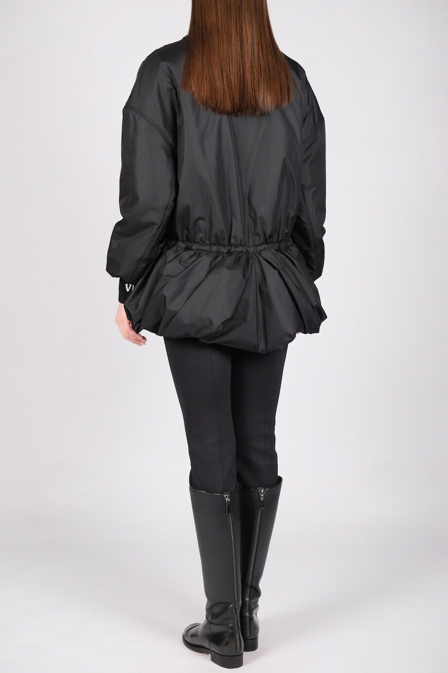 image 3 Куртка с баской чёрного цвета