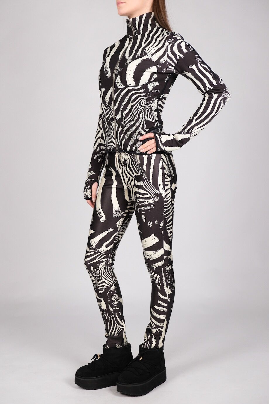 image 2 Спортивный костюм с принтом зебры