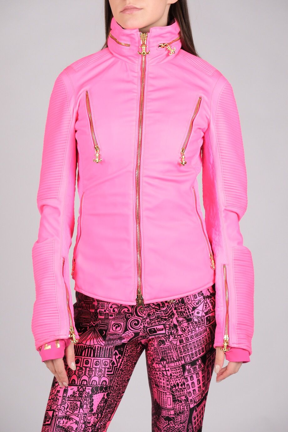 image 1 Горнолыжная куртка ярко-розового цвета