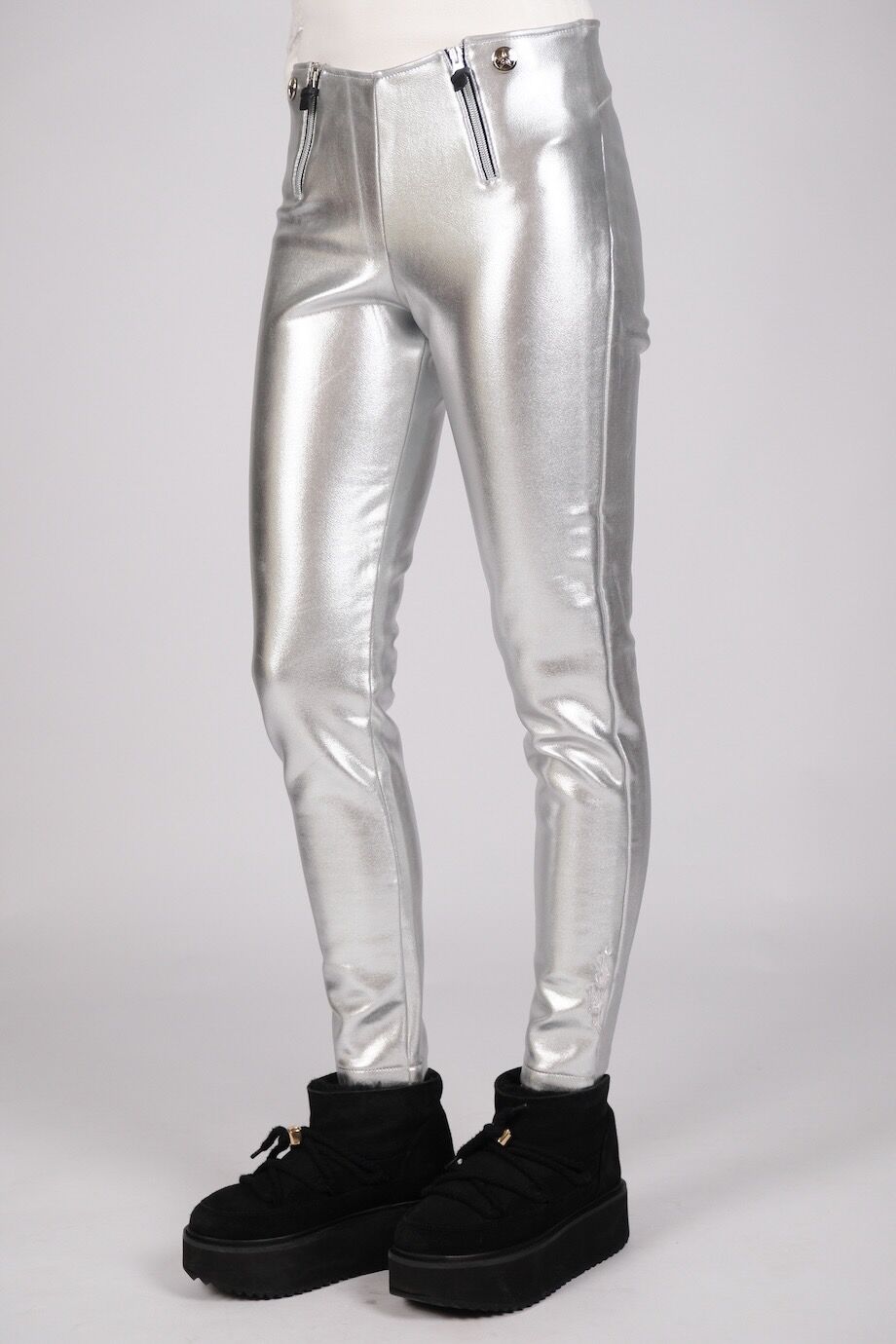 image 3 Леггинсы цвета металлик