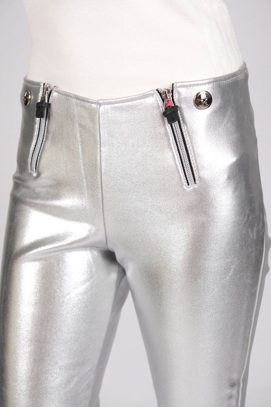 image 4 Леггинсы цвета металлик