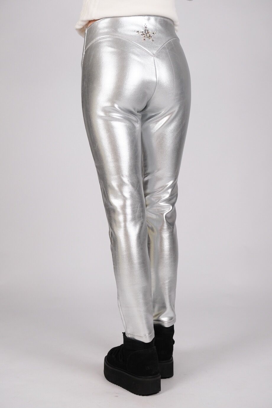 image 6 Леггинсы цвета металлик