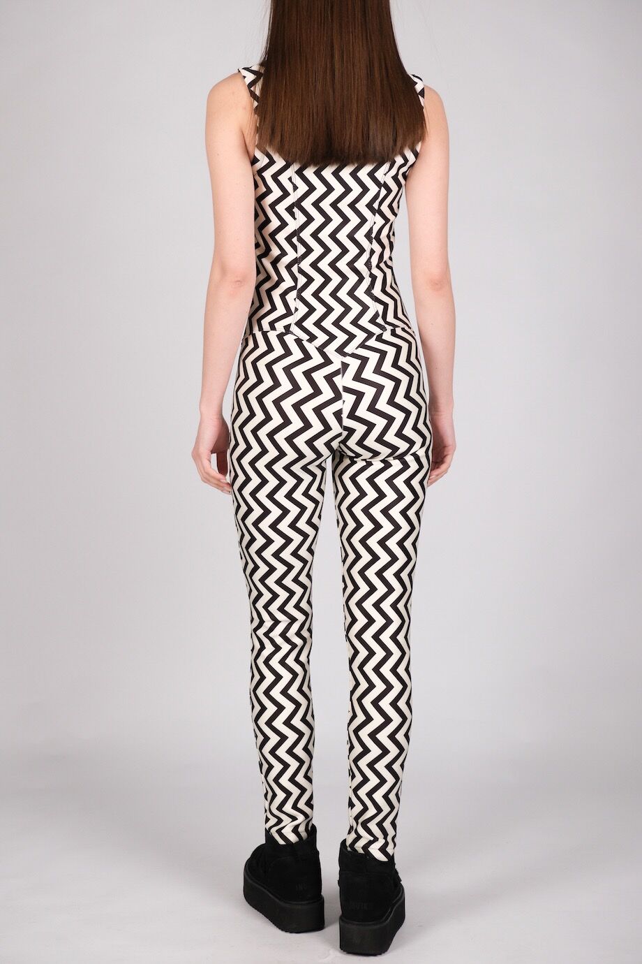 image 3 Комбинезон на молнии черно-белой расцветки