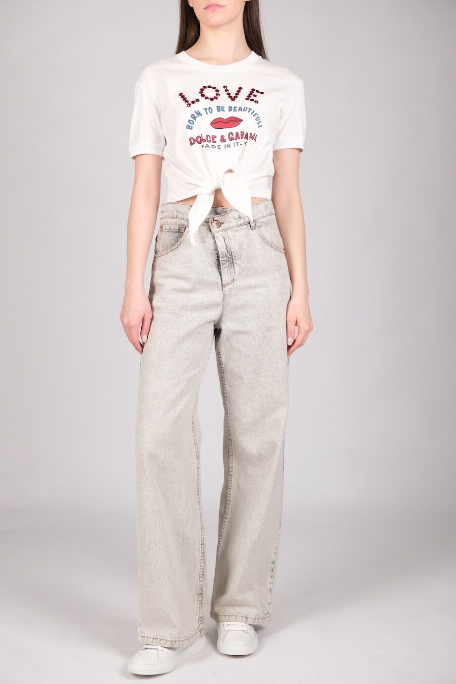 image 1 Джинсы светло-серого цвета