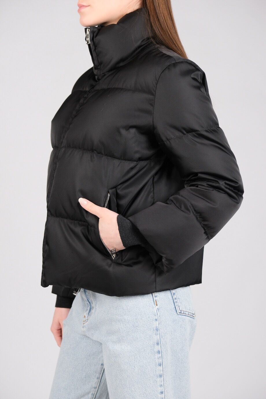 image 2 Пуховик черного цвета