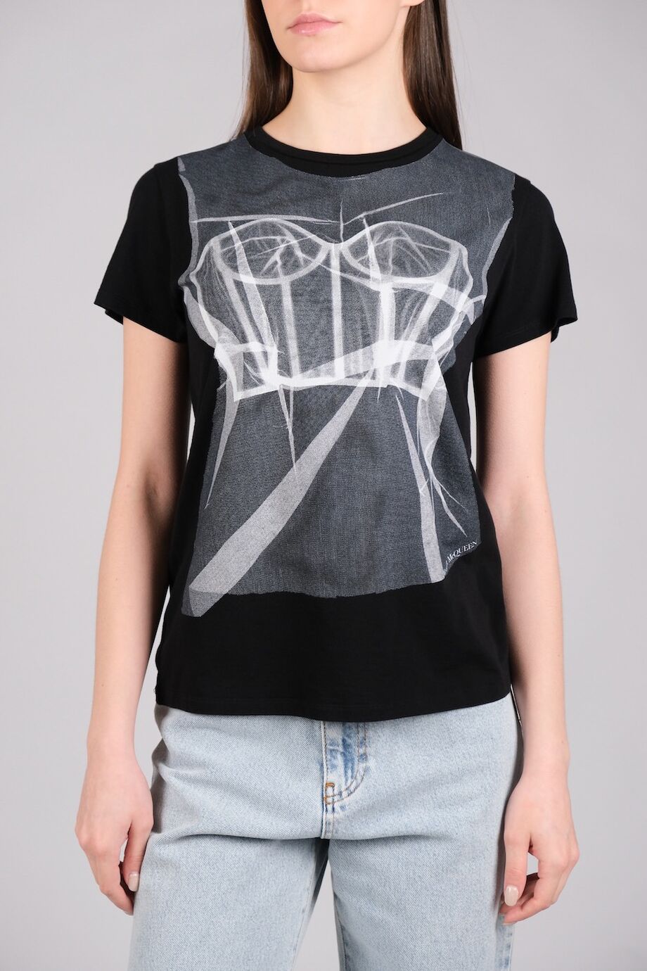 image 1 Футболка черного цвета с белым принтом