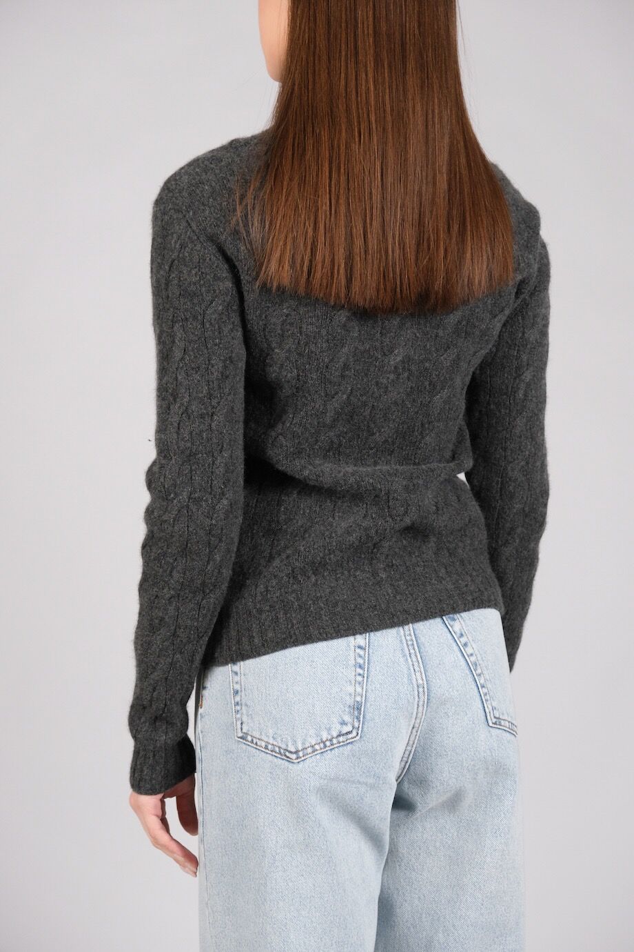 image 3 Кашемировый свитер темно-серого цвета