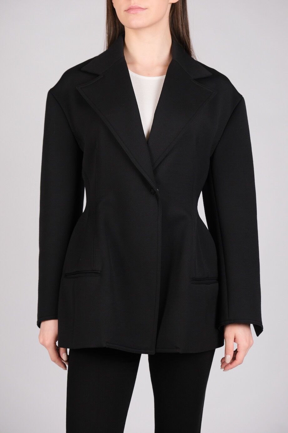 image 1 Жакет черного цвета на кнопках