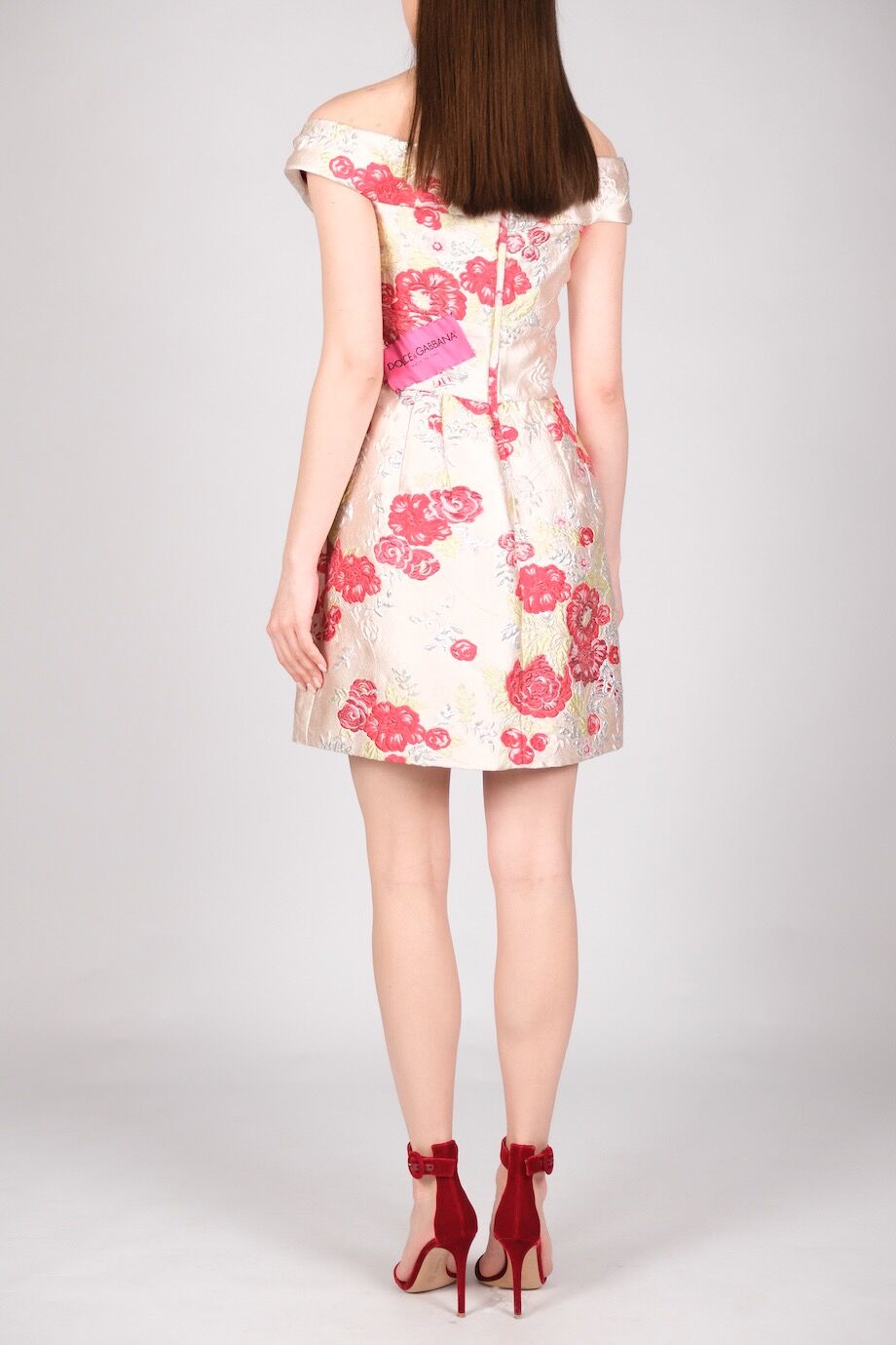 image 3 Платье из жаккарда с вышивкой из пайеток