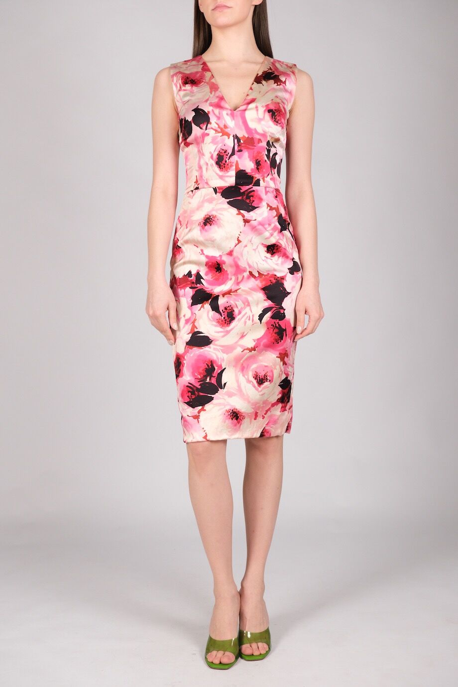 image 1 Платье розового цвета с цветочным принтом