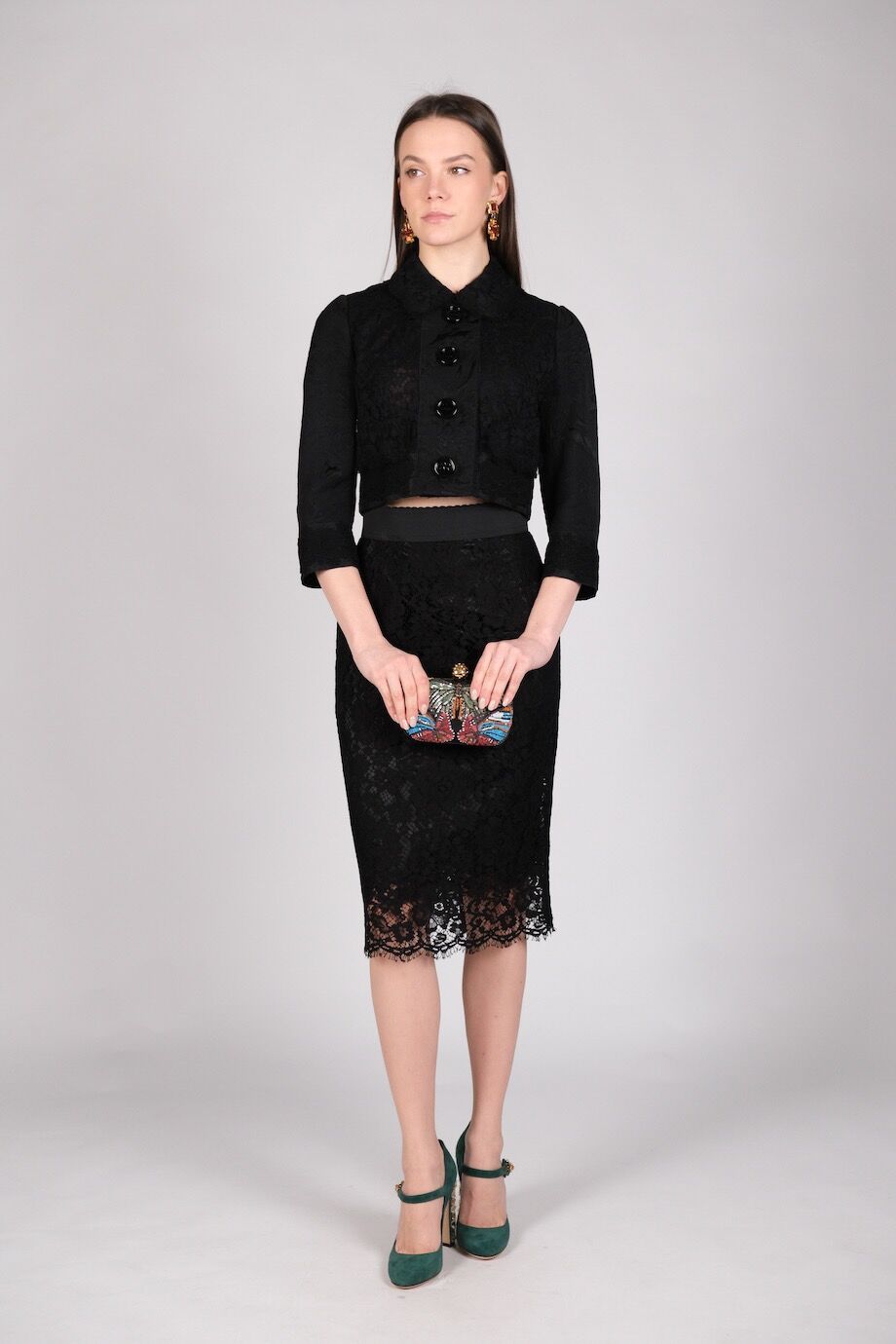 image 1 Укороченный кружевной жакет