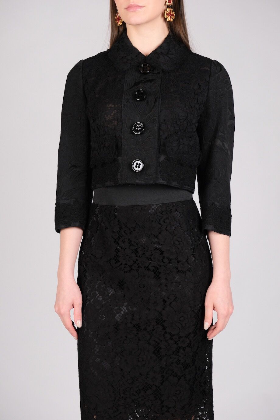 image 3 Укороченный кружевной жакет
