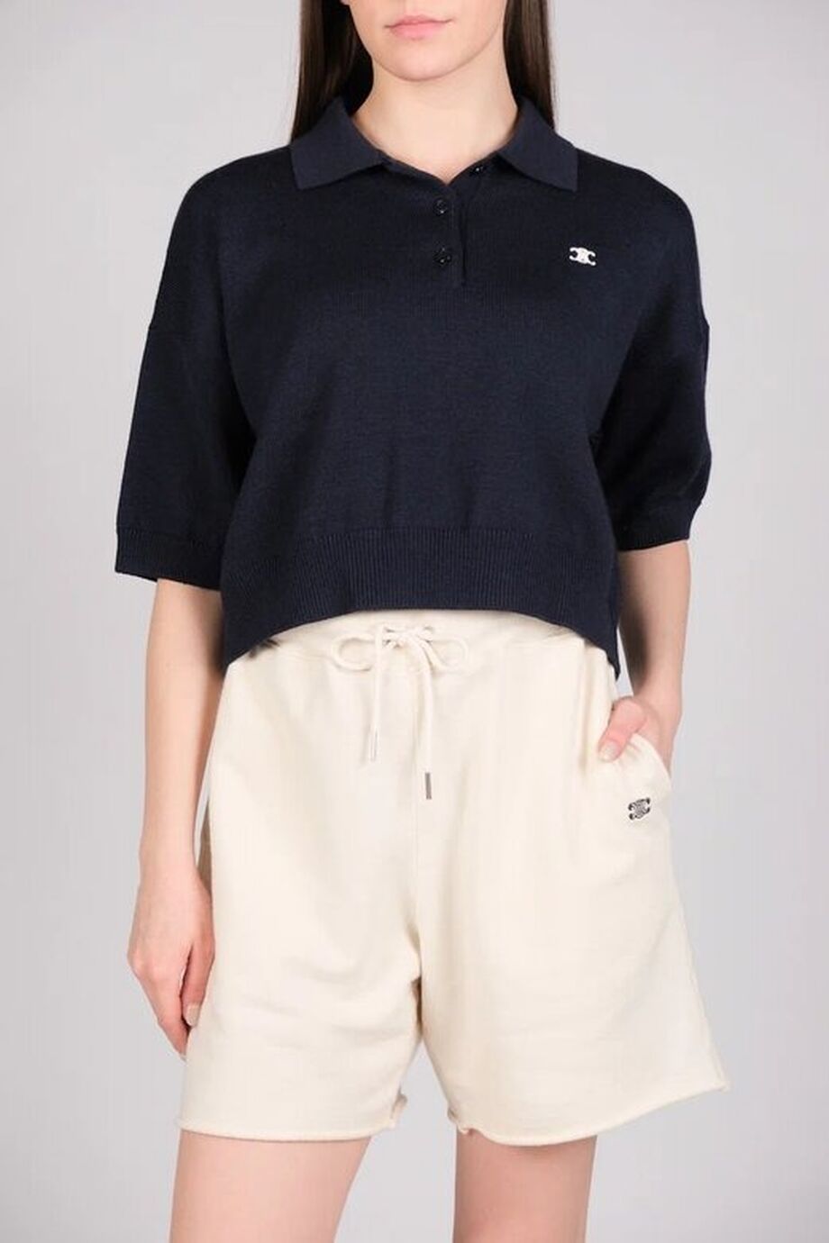 image 1 Трикотажное поло темно-синего цвета с лого