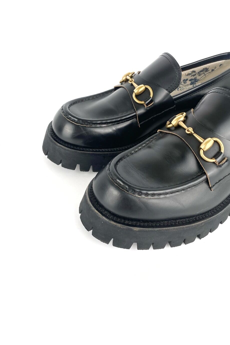 image 3 Лоферы черного цвета на тракторной подошве