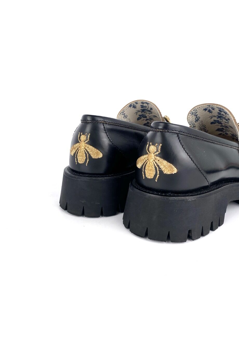 image 4 Лоферы черного цвета на тракторной подошве