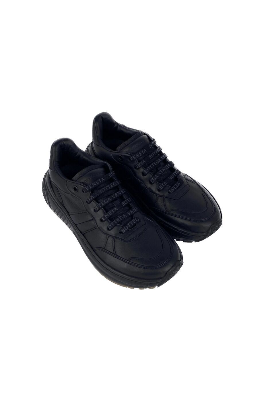 image 1 Кеды чёрного цвета с лого на шнурках