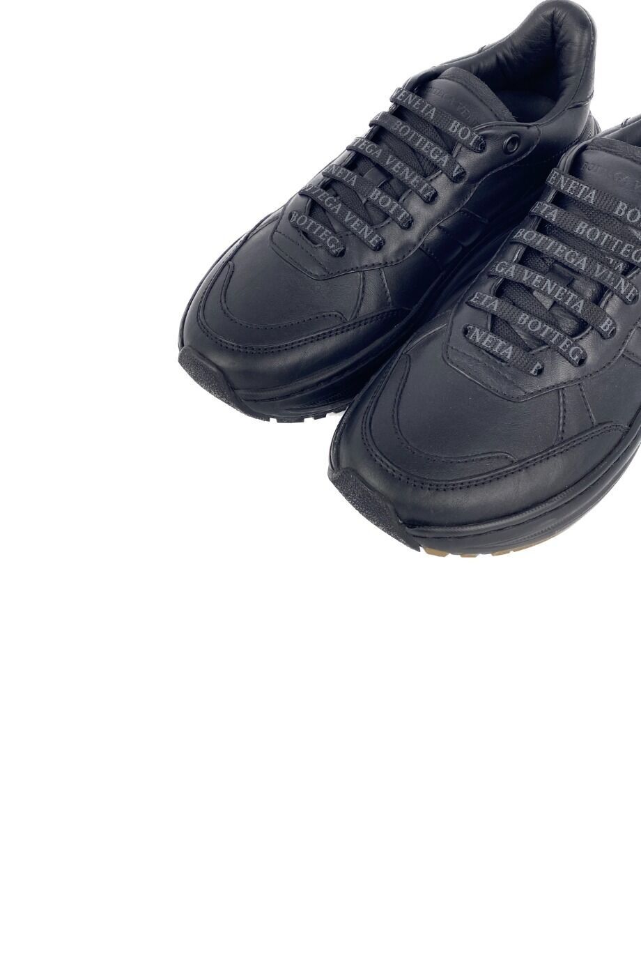 image 3 Кеды чёрного цвета с лого на шнурках