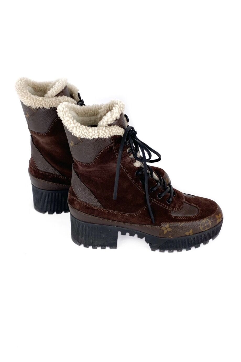 image 3 Ботильоны на меху коричневого цвета
