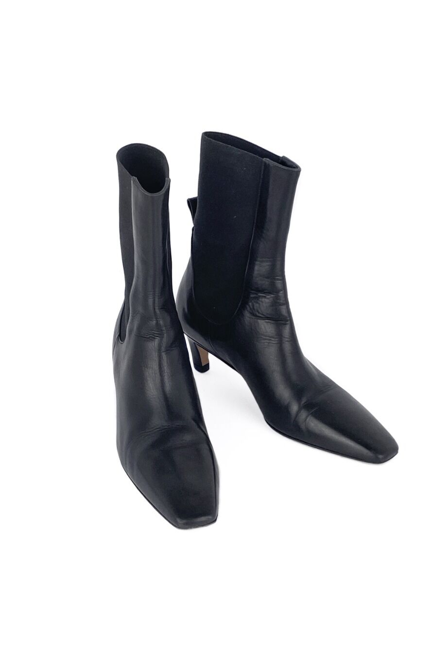 image 2 Ботильоны черного цвета на невысоком каблуке