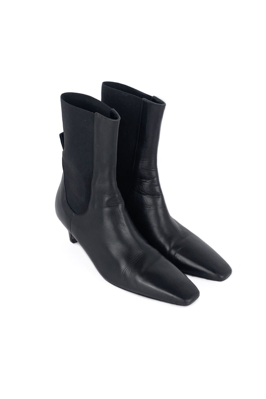image 1 Ботильоны черного цвета на невысоком каблуке